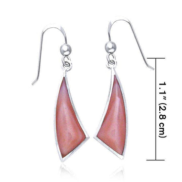 Trillion Cabochon Convex Earrings TER435 - Jewelry